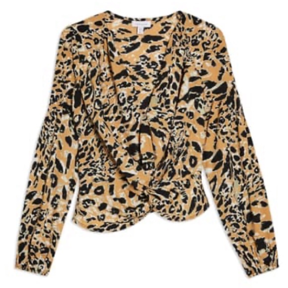 Topshop Twist Front Long Sleeve Top⭐️NWT⭐️ - Picture 3 of 13